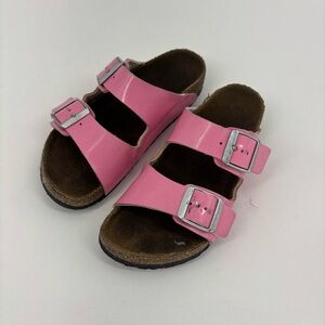 Birkenstock Kids Pink Two Strap Sandals EU 33 US 1 Big Kid Adjustable girls
